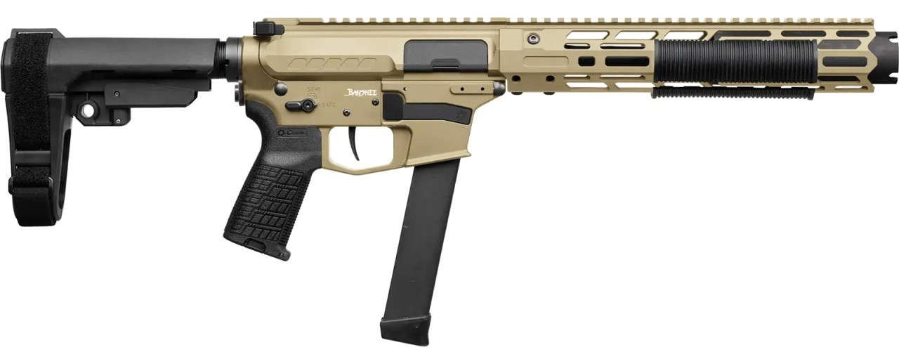 CMMG ZEROED Banshee MkGs 9mm 6.5" Pistol (Coyote Tan)